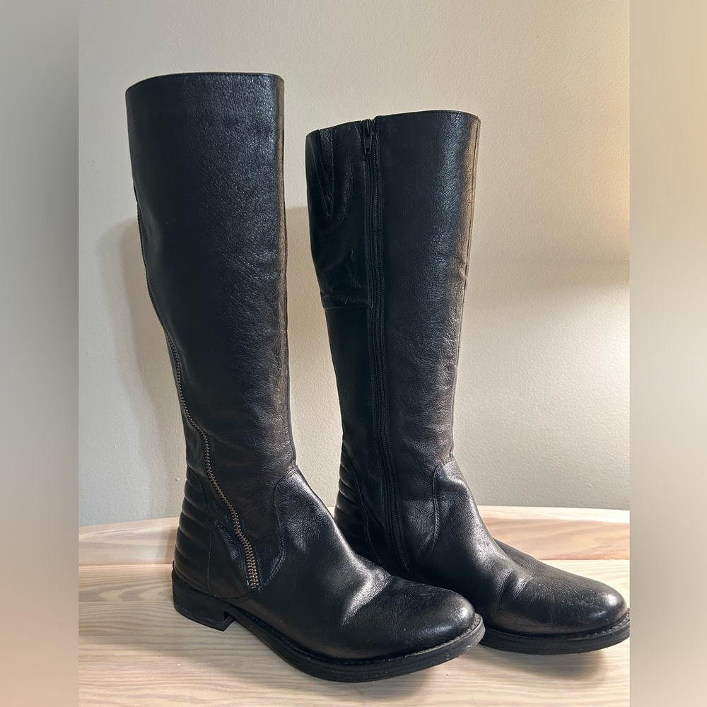 Steve Madden black Abbyy fashion boots
